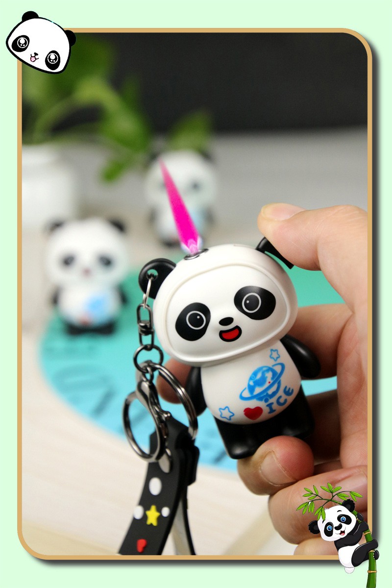 panda pink flame Gas Lighter panda pink flame Gas Lighter