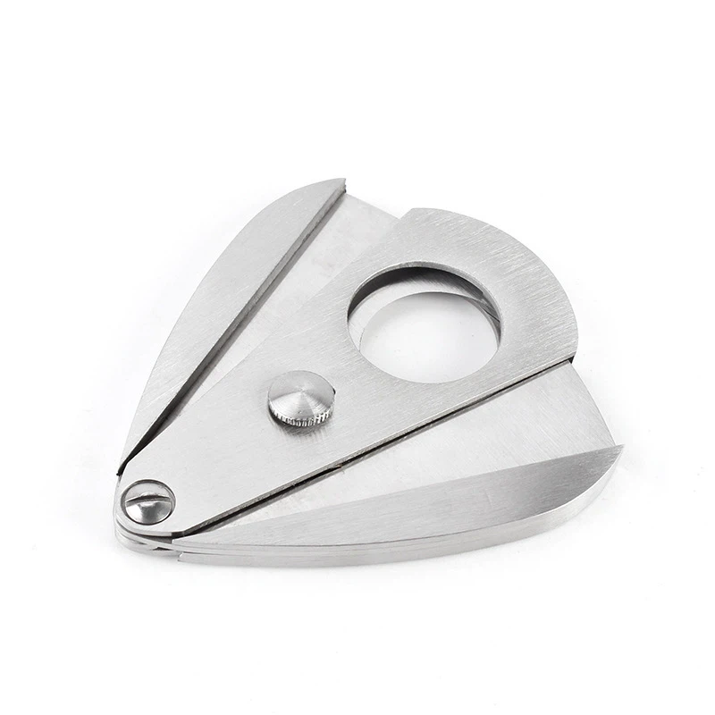 Silver Finish Metal Cigar Cutter Silver Finish Metal Cigar Cutter